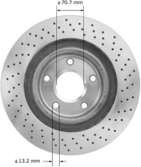 Bremsscheibe Vorne - Brake Rotor Front  Corvette C6 + XLR-V